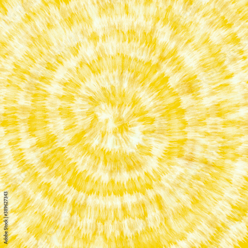 Tye Dye yellow white spiral background.