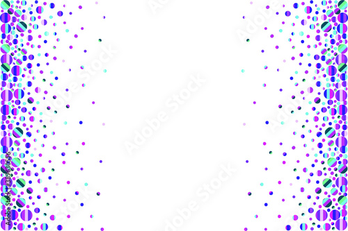 Festive abstract vector frame. Colorful confetti. Space for your text 