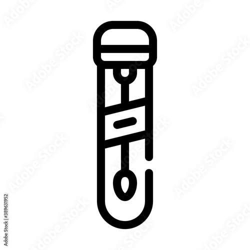 feces container line icon vector illustration sign