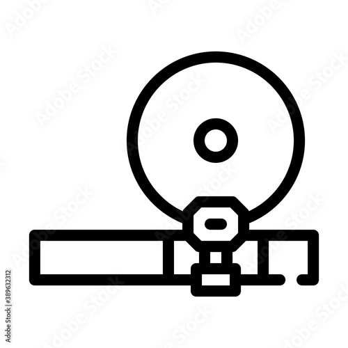 ent doctor tool line icon vector illustration