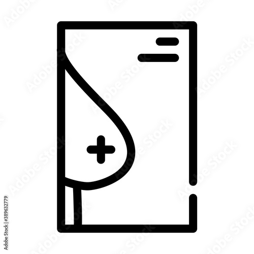 mammalogist snapshot line icon vector illustration sign