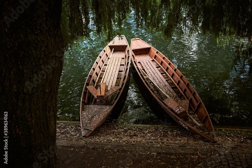 Stocherkähne in Tübingen, Deutschland photo