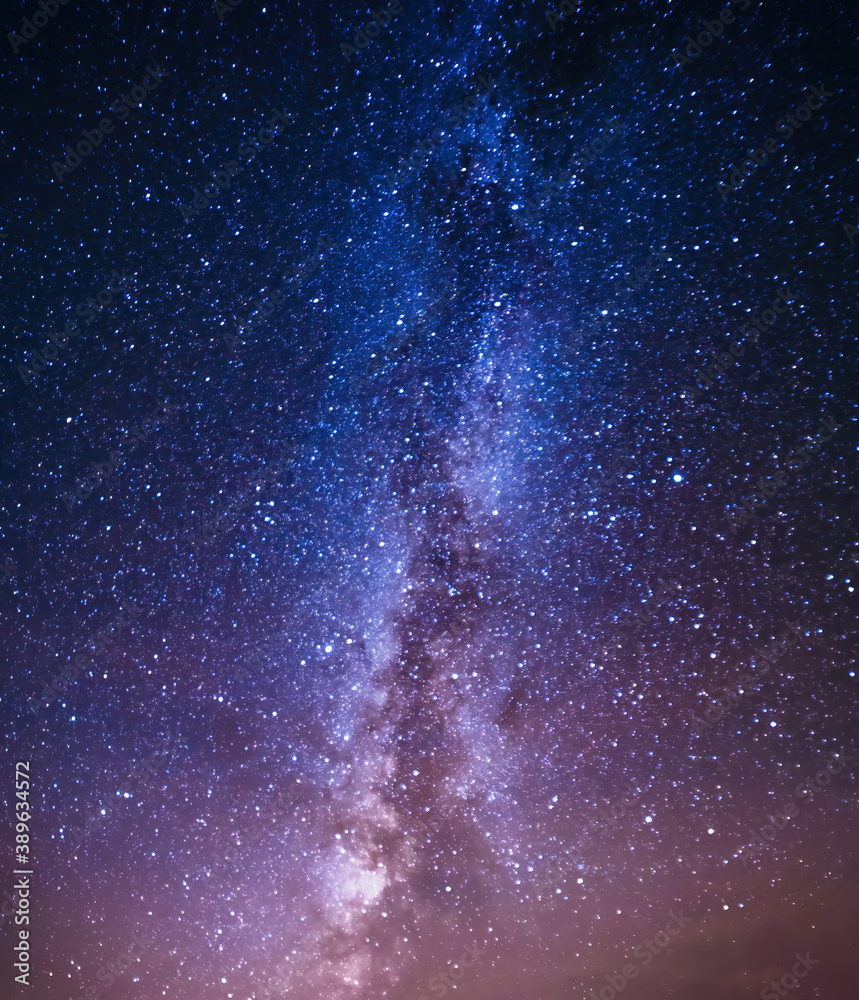 Night sky with Milky Way Galaxy and stars background