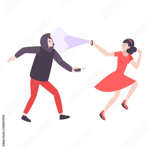 Pepper Spray Woman Composition
