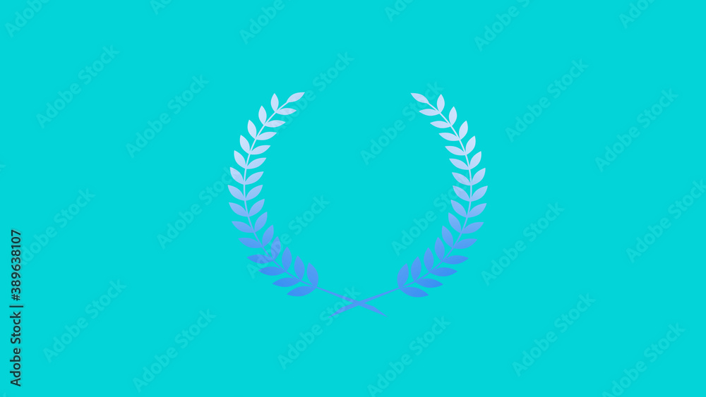 Best wheat icon, Blue gradient wheat icon on cyan background Best wheat icon, Blue gradient wheat icon on cyan background