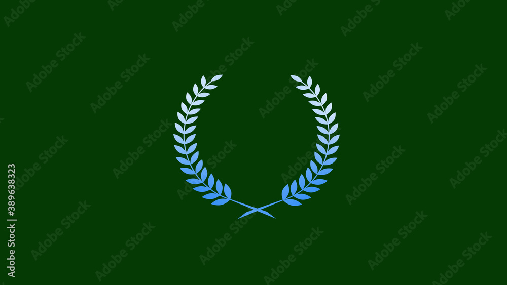 Best aqua gradient wheat icon on green dark background, New wheat icon Best aqua gradient wheat icon on green dark background, New wheat icon