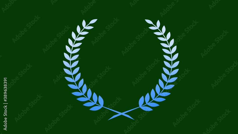 Best aqua gradient wheat icon on green dark background, New wheat icon Best aqua gradient wheat icon on green dark background, New wheat icon