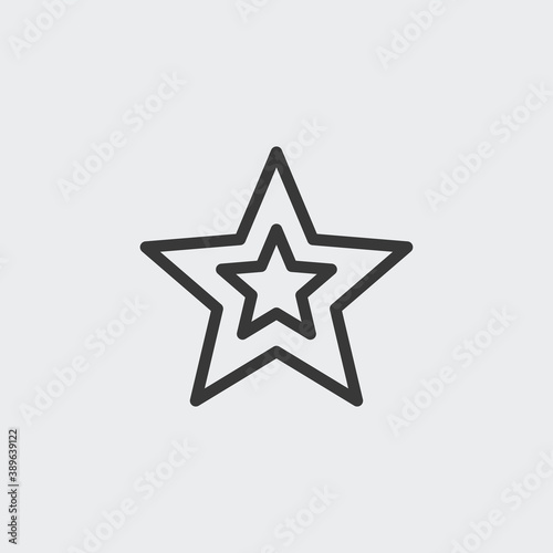 Christmas star icon isolated on background. Decoration symbol modern  simple  vector  icon for website design  mobile app  ui. Vector Illustration