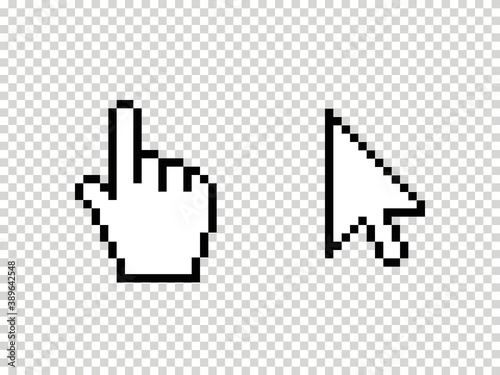 Pixel arrow web cursors
