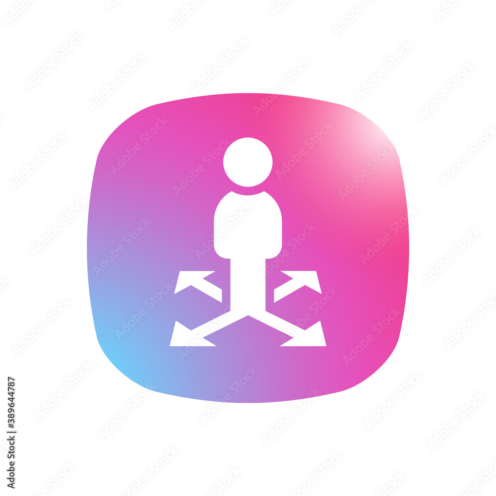 Business Direction - Mobile App Icon Business Direction - Mobile App Icon