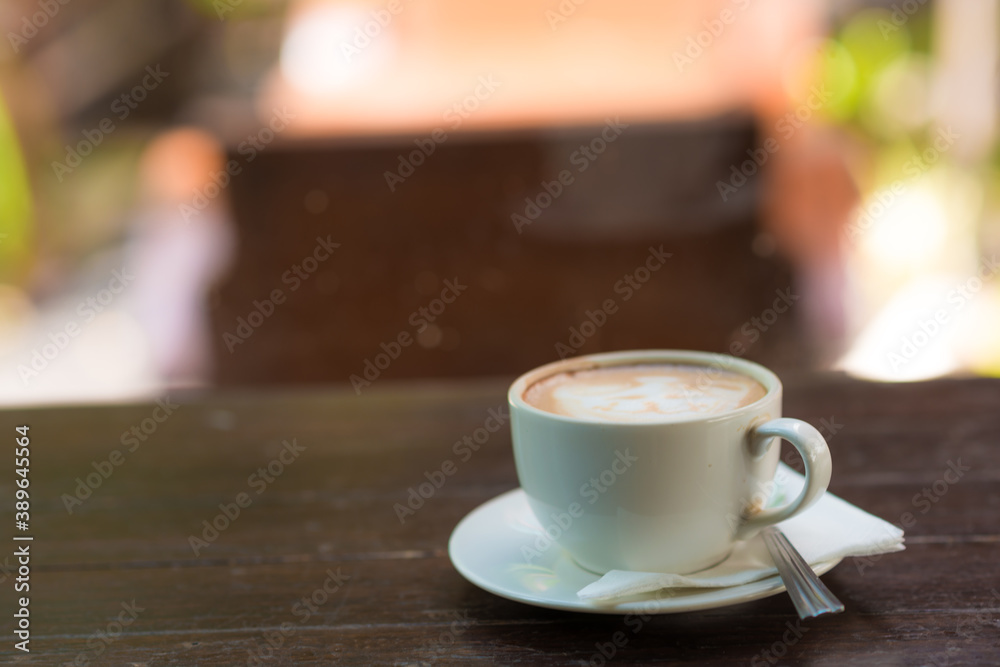 Hot latte art coffee aroma drink with animal texture Hot latte art coffee aroma drink with animal texture