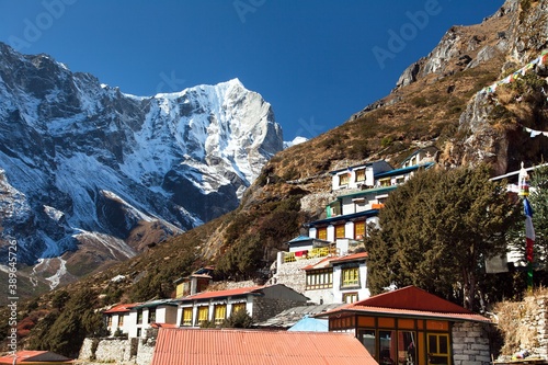 Thame gompa, monastery in Khumbu valley photo