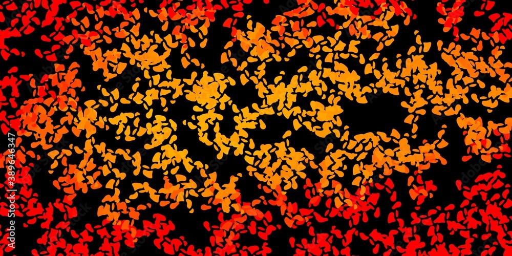 Dark orange vector background with random forms. Dark orange vector background with random forms.