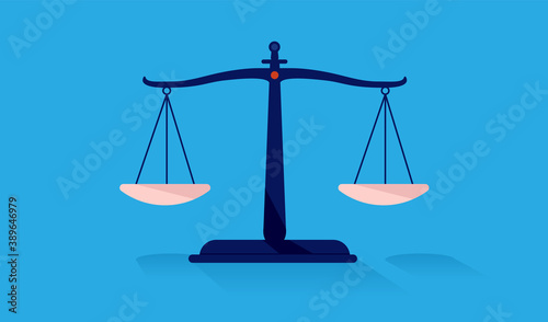 Weight scale vector illustration on blue background