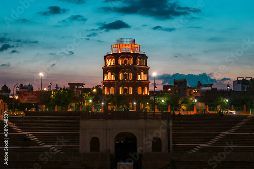 Satknada Lucknow Monument with Beautiful Sunset photo