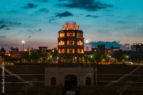 Photography Satknada Lucknow Monument with Beautiful Sunset