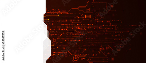 Abstract technology circuit board. Communication concept.