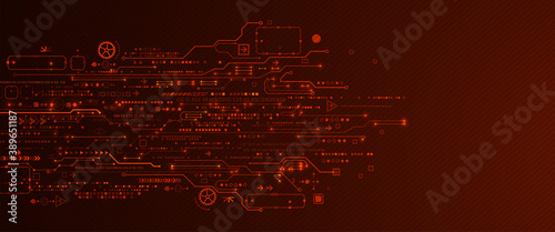 Abstract technology circuit board. Communication concept.