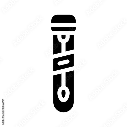 feces container glyph icon vector illustration sign