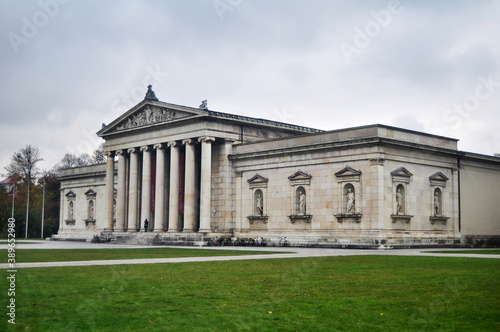 Glyptothek of Antiques museum for german people and foreign travelers travel visit and looking learning at Munich capital city on November 16, 2016 in Bavaria, Germany