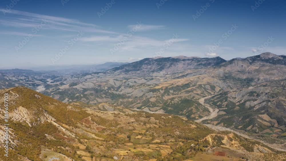 Aerial, Epic Skrapar Landscapes And Mountains, Albania Aerial, Epic Skrapar Landscapes And Mountains, Albania