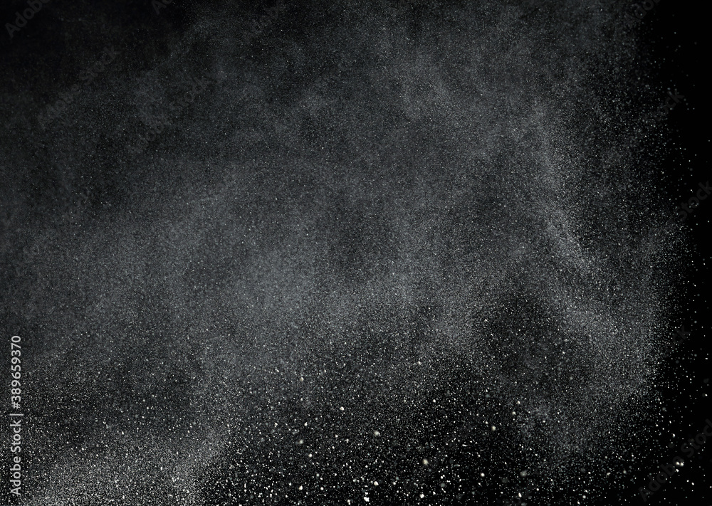 Powder in ascending movement floating in the air Powder in ascending movement floating in the air