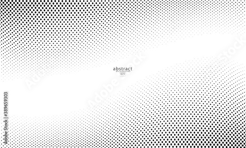 Abstract halftone dotted background. Futuristic grunge pattern, dot, wave. Vector modern optical pop art texture for posters, sites, business cards, cover, labels mock-up, vintage layout
