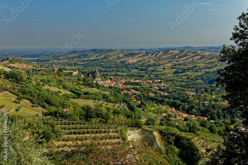 view over Brisighella in Italy © alexbuess