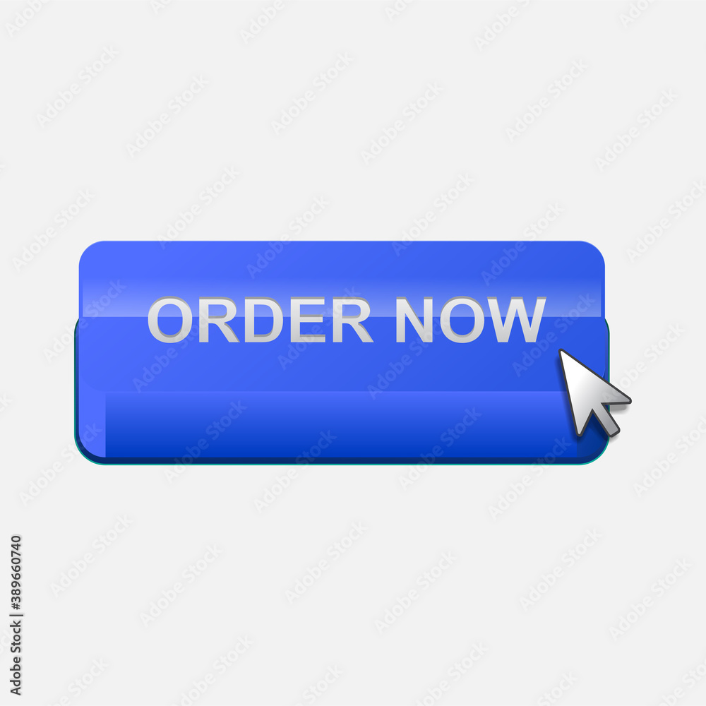 Order now button isolated on white background vector illustration. Order now button isolated on white background vector illustration.