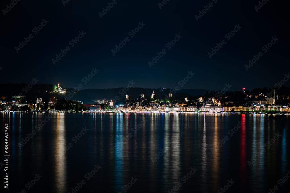 Lucerne Switzerland City and Lake