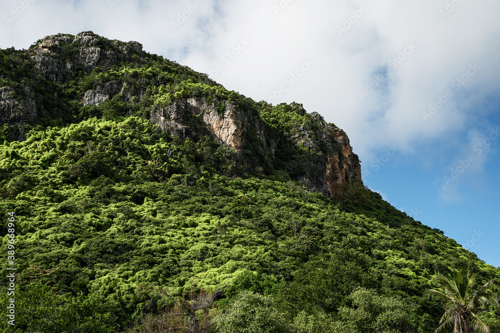 Mountains, cliffs and blue skies in the rainy season of Thailand. Mountains, cliffs and blue skies in the rainy season of Thailand.