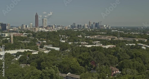 Atlanta Georgia Aerial v698 pan left shot of O4W, Hulsey Yard and Cabbagetown area - DJI Inspire 2, X7, 6k - August 2020 photo