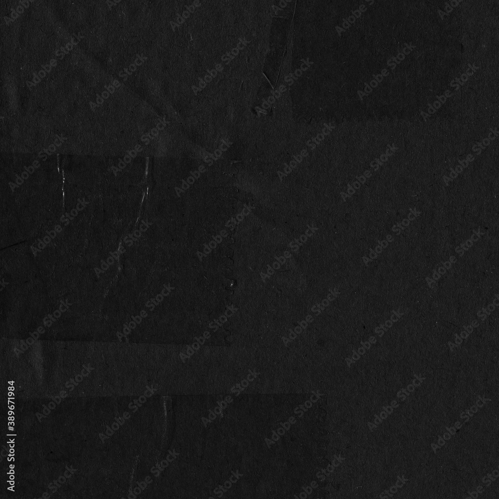 Black vintage rough sheet of carton. Recycled environmentally friendly ...
