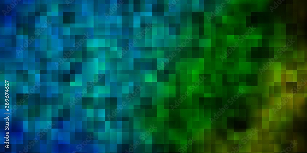 Light Blue, Green vector pattern in square style. Light Blue, Green vector pattern in square style.