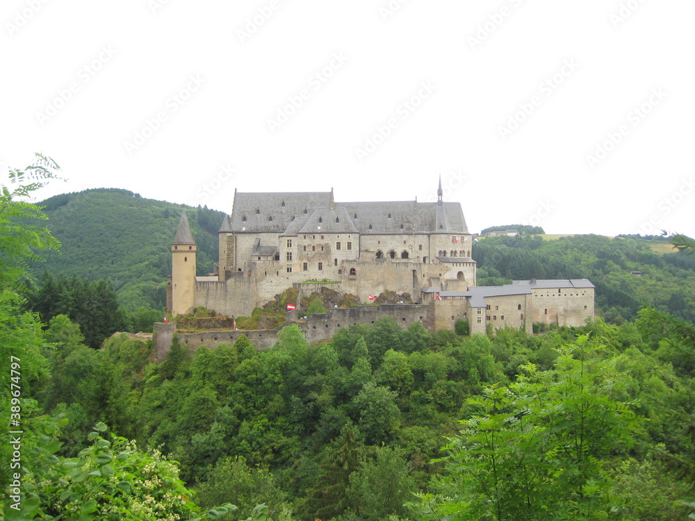 The beautiful landscapes and archeological sites and castles of Luxumbourg in Western Europe