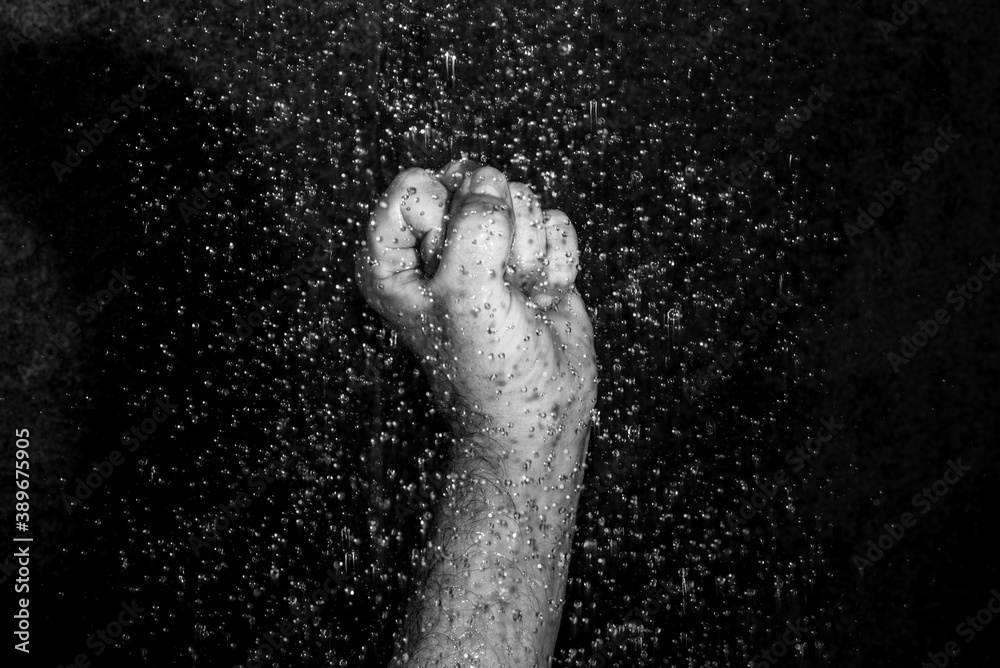 human hands with droplets human hands with droplets