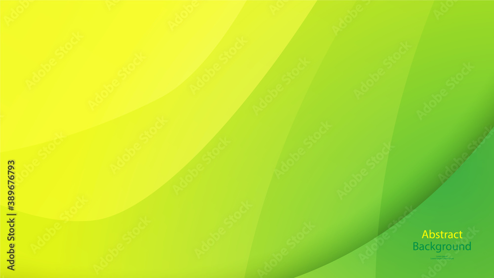 green and Yellow color background abstract art vector 
