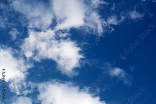 blue sky background with white clouds © Ahmedzaki
