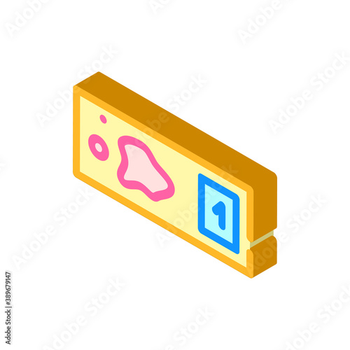 blood test isometric icon vector illustration sign