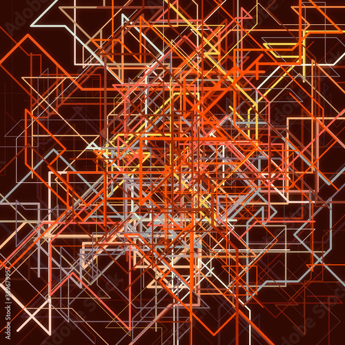 3d render. Abstract design background