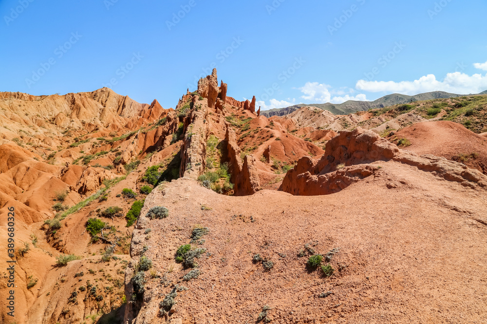 Fototapeta premium Mountains in Issyk-Kul, Kyrgyzstan