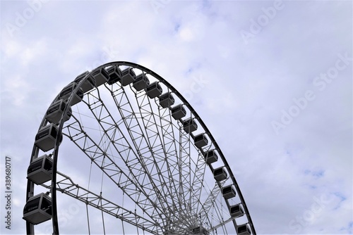 Ferris Wheel against Sky at an Amusement Park