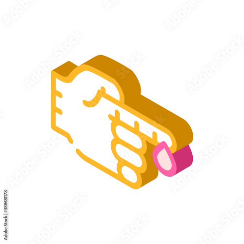 blood analysis isometric icon vector illustration sign
