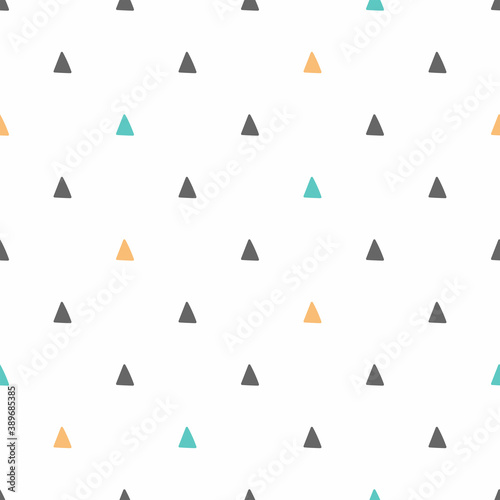 Seamless pattern with small triangles. Simple vector illustration.