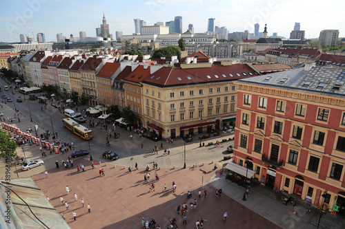 Stadtansichten von Warschau, die Hauptstadt von Polen