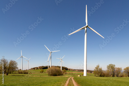 wind turbine in the field