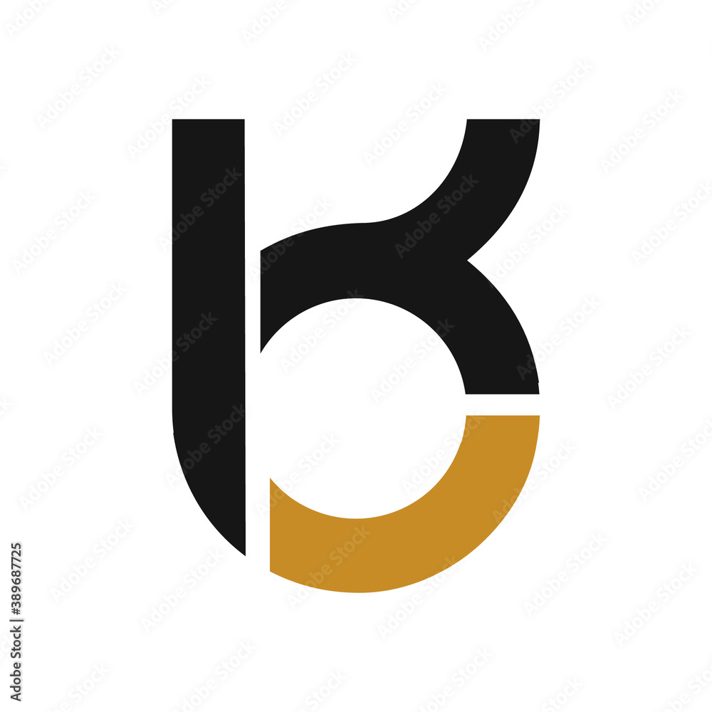 Initial letter ko or ok logo vector templates - obrazy, fototapety, plakaty 