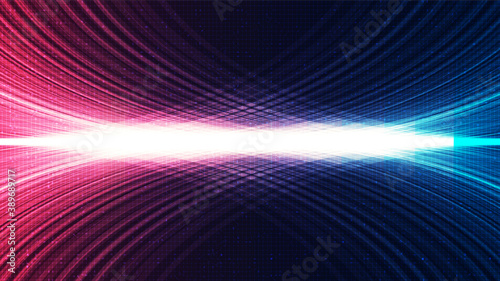 Digital Light Technology Background,Hi-tech Digital and sound wave Concept design,Free Space For text in put,Vector illustration. © Varunyu