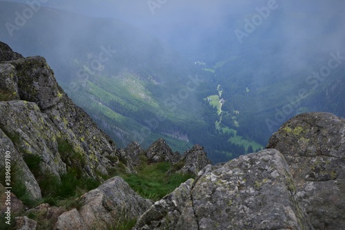 
colorful landscape from the top of the mountains