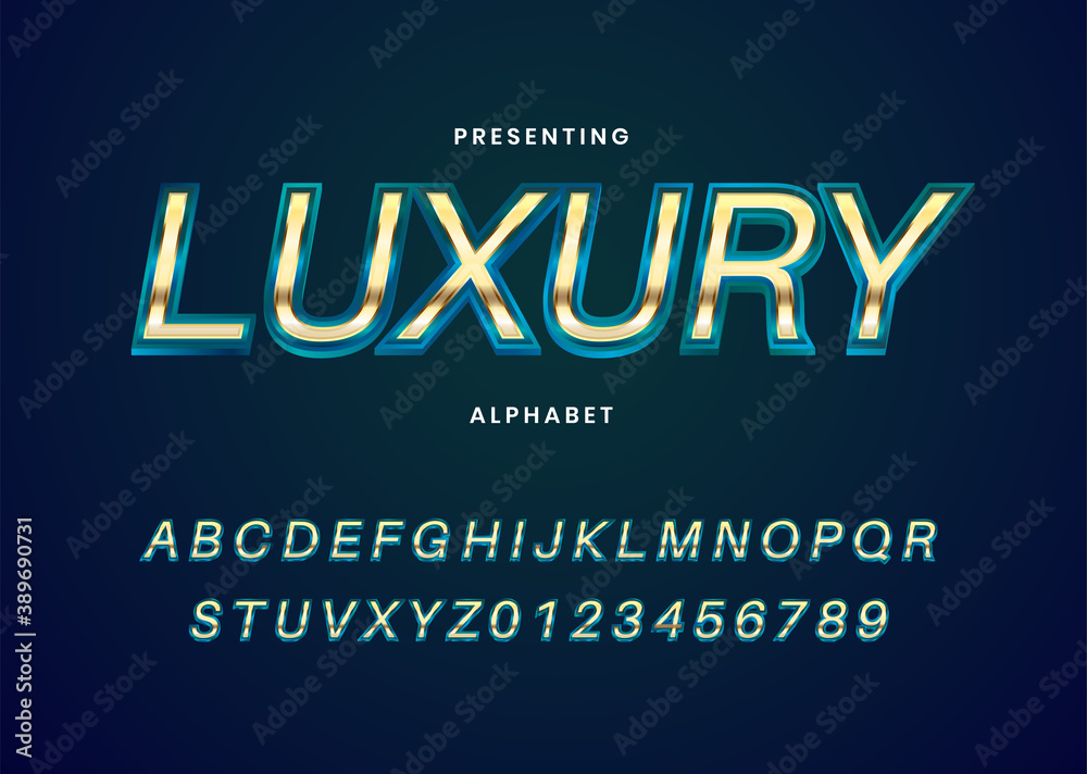 silver metallic font. Game logo title text effect template. Custom font alphabet